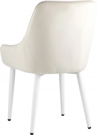 Стул Диана велюр кремовый ножки белые 4 шт Stool Group (арт.УТ000037405)