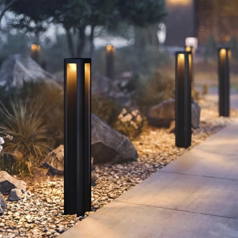 Наземный светильник светодиодный LGD-FLINT-BOLL-H900-18W Warm3000 (BK, 45 deg, 230V) (Arlight, IP65 Металл) 050733