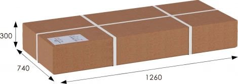 Диван-скамья Массив мягкая экокожа крем, каркас орех Mebelik арт.007549