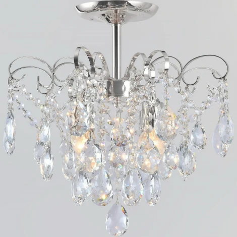 Потолочная люстра хрустальная на штанге Reluce 04051-0.3-04 CR (220V)