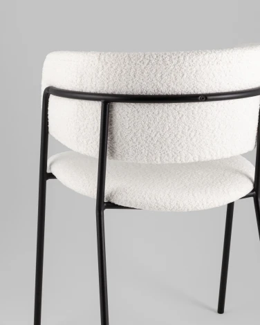 Кресло Нэлли New, букле белый Stool Group арт.УТ000039409