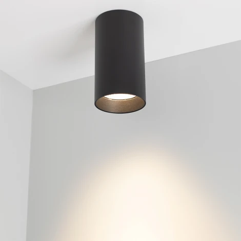 Накладной светильник LED накладной SP-POLO-R85-1-15W Warm White 40deg (Black, Black Ring) (Arlight, IP20 Металл, 3 года) 022951