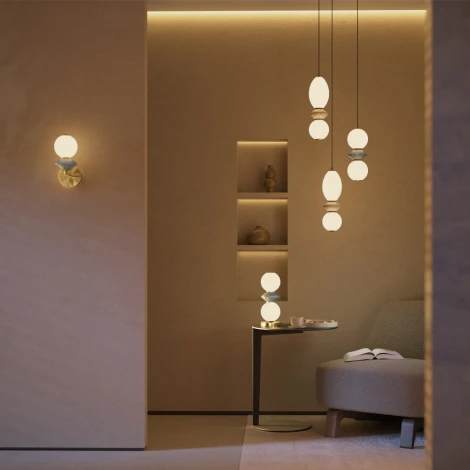 Подвесной светильник Maytoni Brosche MOD362PL-L10GR3K (LED, 220V, на проводе, шарики, бусы)