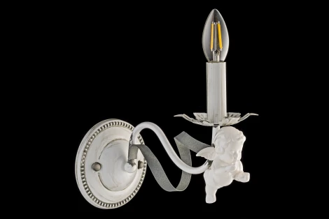 Бра Arti Lampadari Surano E 2.1.1 S (220V, подсвечник, свеча, лепестки, листья, ангелы)