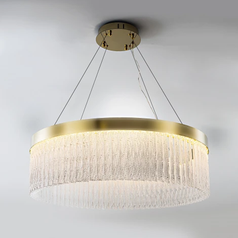 Подвесная люстра светодиодная хрустальная с регулировкой цветовой температуры Modelux MODESTYLE MS.9701.800 BS