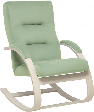 Кресло-качалка Leset Милано (Фанера,Березовый шпон,Металл,Велюр/Бирюзовый) арт.2500000065484