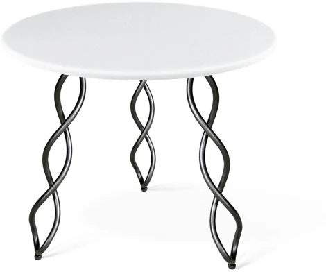 Стол SHT-TU17/80 МДФ черный муар/белый Sheffilton SHT-TU17 8005821201