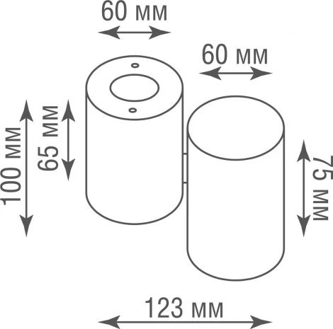 Накладной светильник Donolux Eva A1594White/RAL9003 (220V, круглые)