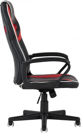 Кресло игровое TopChairs Racer Lighti черное с красным УТ000001838