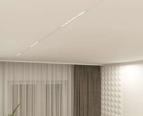 Трековый светильник Denkirs Smart DK8002-WH (LED, 220V, пульт управления, управление смартфоном, голосовое управление, умный дом - Алиса)