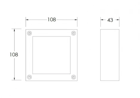 Настенный светильник уличный Oasis Light W91480 S (LED, 220V, куб, IP44)