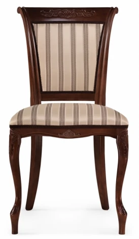 Деревянный стул Woodville Амбертин орех / агата полоса серая 505473