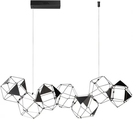 Подвесная люстра Odeon Light Trellis 5087/32L черный хром/металл LED 32W 4000K 1900Лм (220V, на тросе)