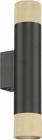 Настенный светильник iLedex Delta 2365-2 BK+BR (220V, круглые)