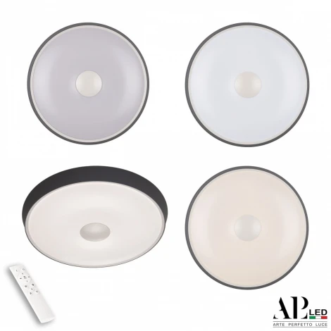 Потолочный светильник светодиодный с ПДУ APL LED Turin 3306.B255-450 White/Grey