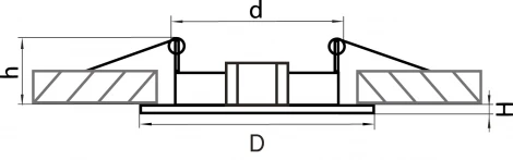 Встраиваемый точечный светильник Lightstar Lega 16 011010 (220V)