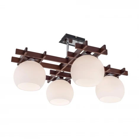 Потолочная люстра Citilux Нарита CL114141 (220V, дуб, венге)
