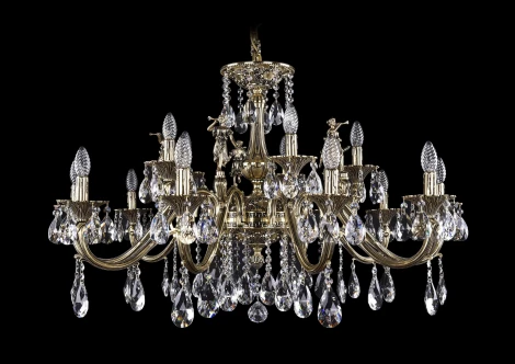 Подвесная люстра Bohemia 1703 1703/12+4/360/A/GB/Girl