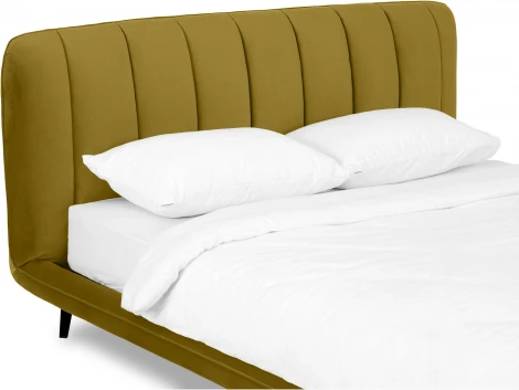 Кровать Amsterdam ОГОГО (арт.831269), (Велюр/Оливковый)