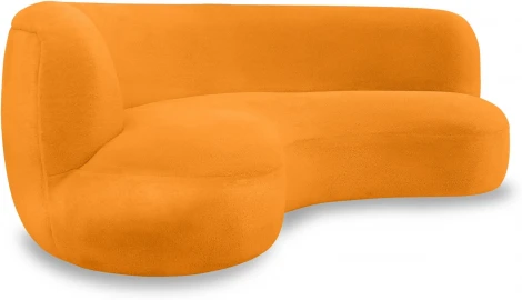 Диван Patti 2400 ОГОГО (арт.853227), (Мех/Оранжевый)