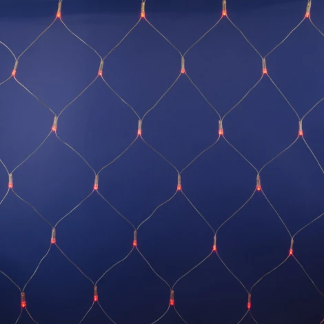 Сетка светодиодная с контроллером. 240 светодиодов. 2.5х2 м. красная. ULD-N2520-240/DTA RED IP20