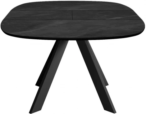 Стол DikLine BK100 Керамика Черный мрамор/подстолье черное/опоры черные арт.00-00072823