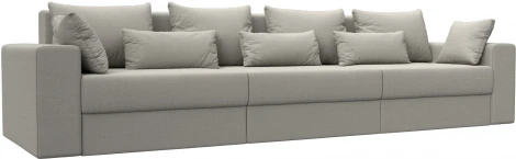 Диван прямой Майами Long (Бежевый/Рогожка) Лига Диванов арт.122679