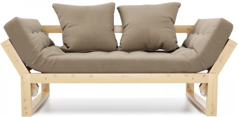 Кушетка Arsko Амбер сосна бежевый велюр