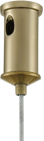 Подвесной светильник Lumion Corne 6596/4A латунь титаниум/прозрачный, металл/стекло E27 4*60W 220V (на проводе)