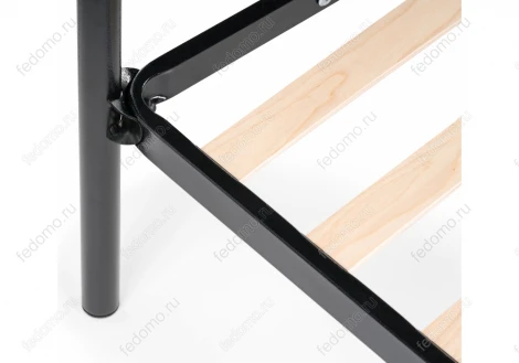 Полутораспальная кровать Woodville Фади 120х200 черная 491584