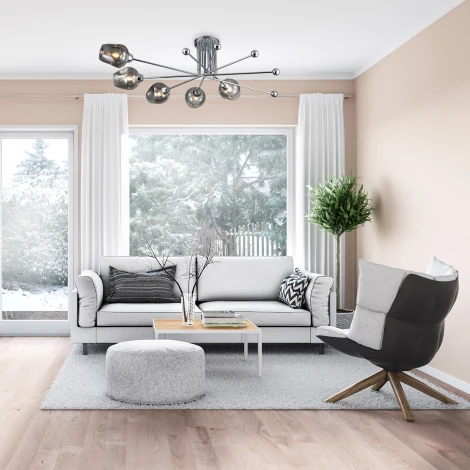 Потолочная люстра на штанге Escada Universe 695/5P (220V, шарики)