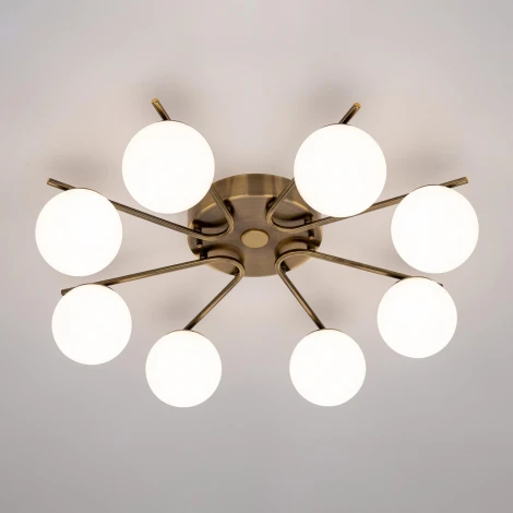 Потолочная люстра RGB на штанге Citilux Адам Смарт CL228A183 (LED, 220V, умный дом - Алиса, Маруся, Салют, шарики)