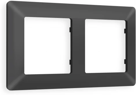 Рамка Ambrella Volt ALFA Line (Графит Мягкое касание) 2-ая AF110802