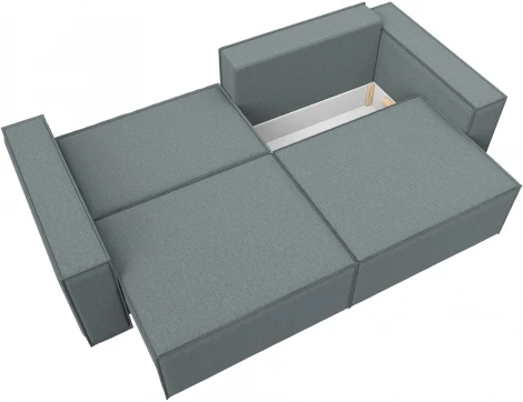 Диван прямой Куба (Серый/Рогожка) Лига Диванов арт.124097