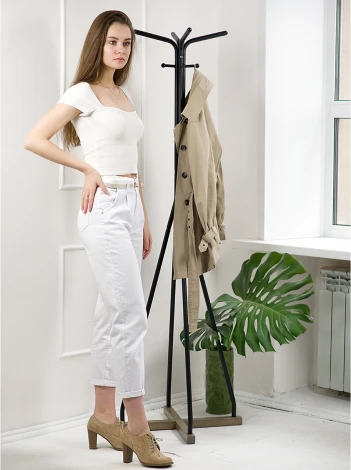 Вешалка напольная Галилео 218 черный/шимо от фабрики Mebelik