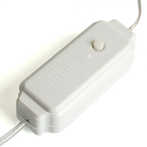 Светодиодная гирлянда линейная Роса (на плоском проводе) 220V 5000К c питанием от сети Feron CL577 48617