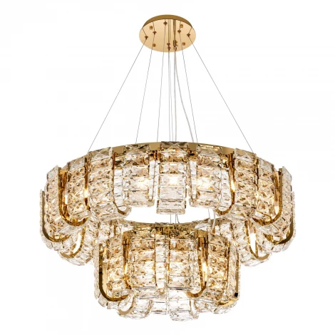 Подвесная люстра хрустальная Modelux MODELUX ML.755.36 GD