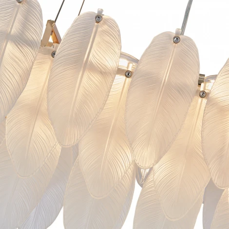 Подвесная люстра Arte Milano AM-4653 4653.L750.H240.E14.12 G (220V, на тросе, перо)