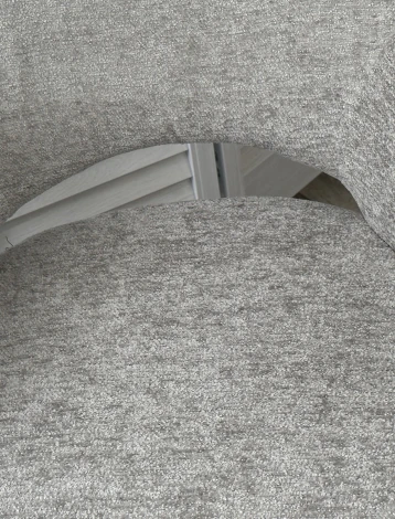 Стул NURI 180 град. поворот. 3018-03 светло-серый, шенилл/ черный каркас, ®DISAUR