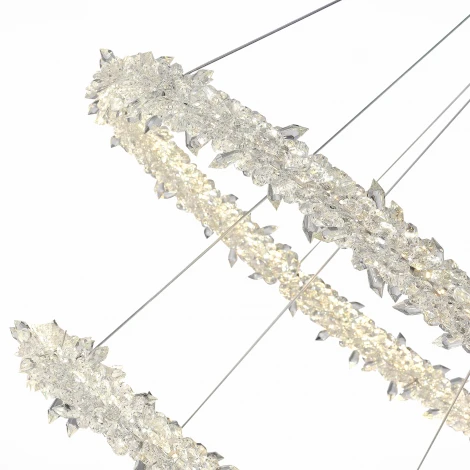 Подвесной светильник ярусный ST Luce Lucchero SL6105.203.02 (LED, 220V, хрусталь, пульт управления, на тросе)