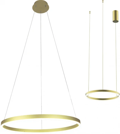 Подвесной светильник светодиодный Тор 08213,32P(3000K) Kink Light (220V, на тросе, кольцо)