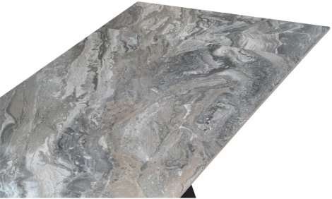 Керамический стол Woodville Невис 140(200)х80х76 оробико / черный 553537