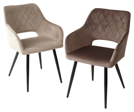 Стул ALLY BLUVEL-40 бежевый / черный каркас