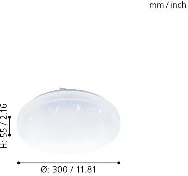 Настенно-потолочный светильник Eglo Frania-a 98294 (LED, 220V, пульт управления, круглые, IP44)