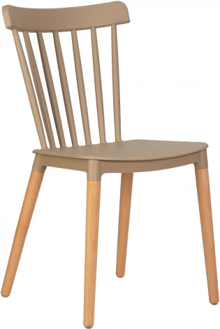 Стул обеденный THEO (ножки светлый бук, цвет бежевый (GR-03))