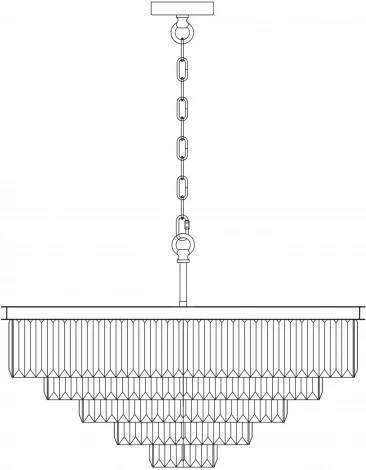 Подвесная люстра каскадная Maytoni Revero MOD085PL-12CH (220V, на цепи)