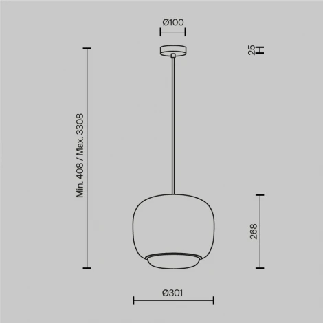 Подвесной светильник светодиодный Maytoni Brio MOD466PL-L12W3K