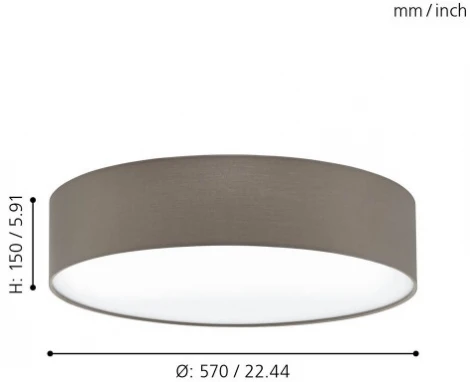 Настенно-потолочный светильник Eglo Pasteri 97612