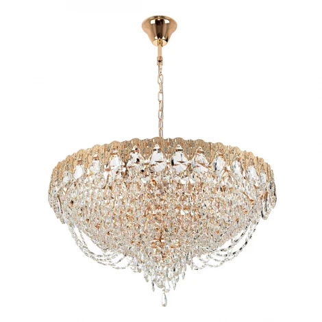 Подвесная люстра хрустальная Modelux MODELUX ML.8881.18P GD