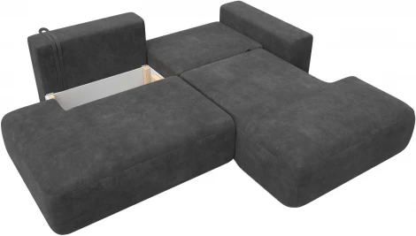 Диван угловой Лига-036 НПБ Модерн правый угол Лига Диванов (Велюр) арт.127765